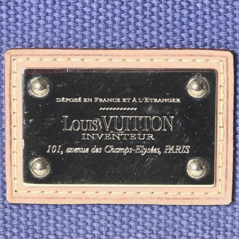 Louis Vuitton Blue Canvas Antigua Sac Rabat Bag